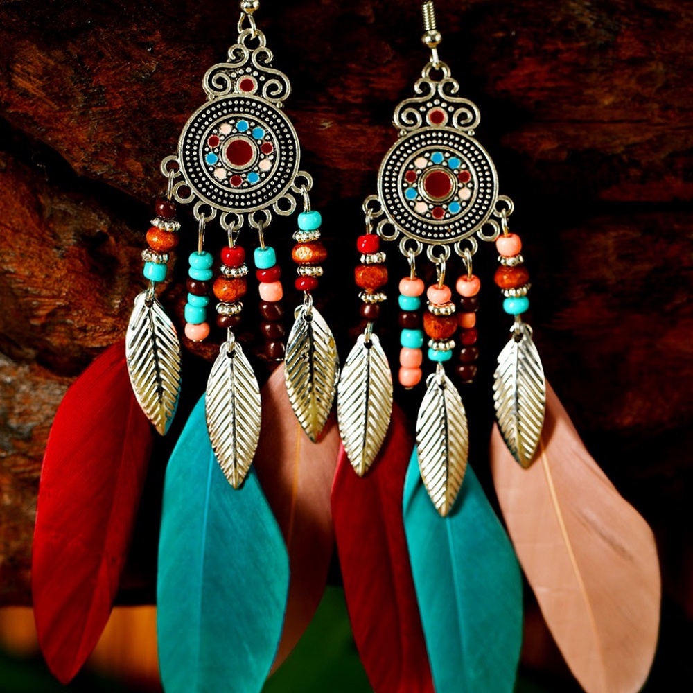 Native American Feather Earrings
